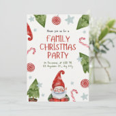 Invitation Famille de Noël modifiable Famille de Fêtes (Debout devant)