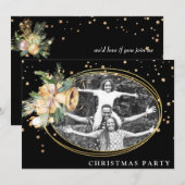 Invitation *~* Famille d'entreprise AP20 Fête de Noël Photo (Devant / Derrière)