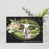 Invitation *~* Famille d'entreprise. Photo de fête de Noël AP (Debout devant)