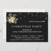 Invitation *~* Famille d'entreprise. Photo de fête de Noël AP (Dos)