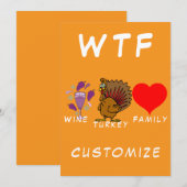 Invitation Famille Dinde Vin FTF Thunder_Cove (Devant / Derrière)
