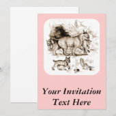 Invitation Famille du Lynx roux (Devant / Derrière)