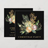 Invitation *~* Famille Entreprise AP20 * Fête de Noël Ange (Devant / Derrière)