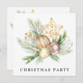 Invitation *~* Famille Entreprise AP20 STAR Fête de Noël  (Devant / Derrière)