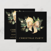 Invitation *~* Famille Entreprise OR AP20 Fête de Noël (Devant / Derrière)