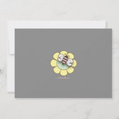 Invitation Famille moderne aux couples d'abeilles Baby shower (Dos)