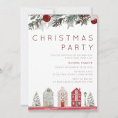 Invitation Famille moderne ou bureau fête de Noël (Devant)