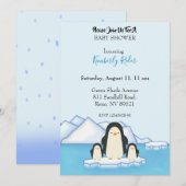 Invitation Famille Pingouin (Devant / Derrière)