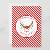 Invitation Famille Reindeer - Fête de Noël d'entreprise (Devant)