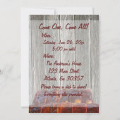 Invitation Famille Réunion BBQ (Dos)