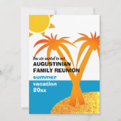 Invitation Famille Réunion vacances d'été (Devant)