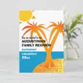 Invitation Famille Réunion vacances d'été (Debout devant)