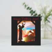 Invitation Famille sainte - joyeux anniversaire Jésus (Debout devant)