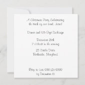 Invitation Famille sainte - joyeux anniversaire Jésus (Dos)