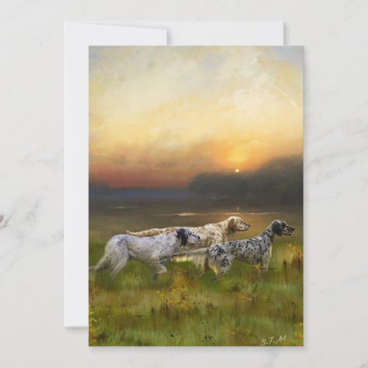 Invitation Famille Setters (Devant)