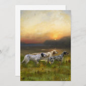 Invitation Famille Setters (Devant / Derrière)