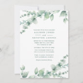 Invitation Familles mixtes Botanique Mariage de verdure (Devant)