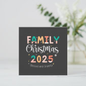 Invitation Family Christmas 2025 Blessed and Grateful (Debout devant)