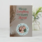 Invitation Family Christmas Photo Card (Debout devant)