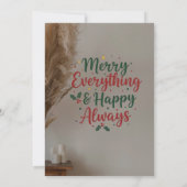 Invitation Family Christmas Photo Card (Dos)