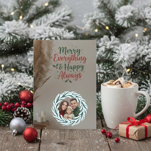 Invitation Family Christmas Photo Card