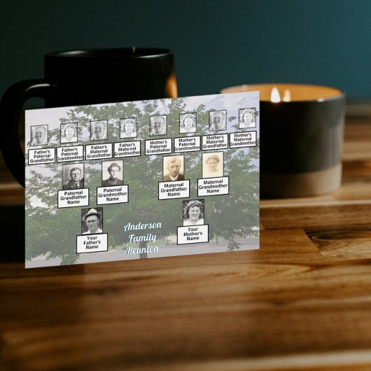 Invitation Family Reunion 3 Generation Summertime Tree