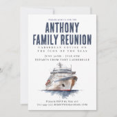 Invitation Family Reunion Cruise Vacation  (Devant)
