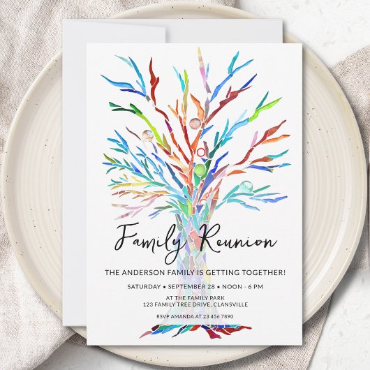 Invitation Family Tree Family Reunion