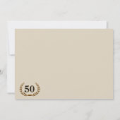 Invitation Fancy 50th High School Reunion - événement de deux (Dos)