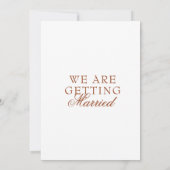 Invitation Fancy Burnt Orange Boho Chic Terracotta Wedding (Dos)