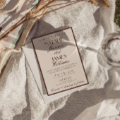 Invitation Fancy Chocolate Brown Old Money Retro Wedding