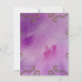 Invitation Fancy Couronne Bijoux sur Quinceañera Rose Invitat (Dos)