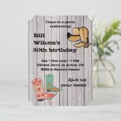 Invitation Fancy Cowboy Boots (Debout devant)