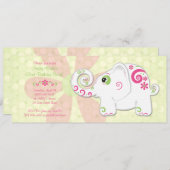 Invitation Fancy Elephant Anniversaire (Devant / Derrière)