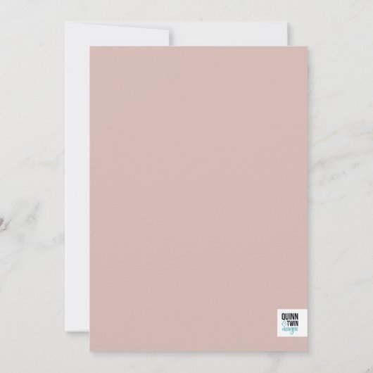 Invitation Fancy Frame Premier anniversaire (Dos)