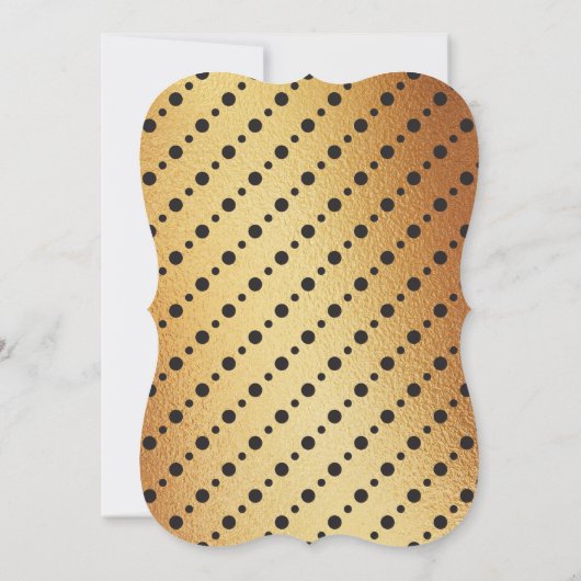 Invitation Fancy Gold Foil Tuxedo Bachelor (Dos)