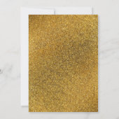 Invitation Fancy Golden Parties scintillant Adulte 21e Annive (Dos)