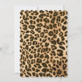 Invitation Fancy Leopard Black Bow Girl Baby shower (Dos)