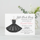 Invitation Fancy Little Black Dress Bachelorette Party (Debout devant)