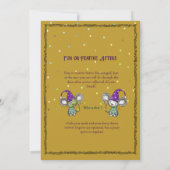 Invitation Fancy Mardi Gras Dancing Girls Party Purple (Dos)