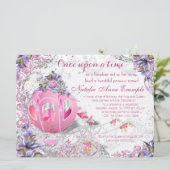 Invitation Fancy Once upon a Time Fairy Tale Anniversaire (Debout devant)