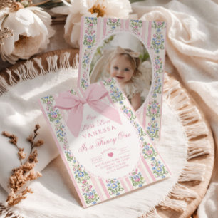 Invitation Fancy One Love Shack Nœud Papillon Vintage 1er Ann