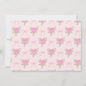 Invitation Fancy One Vintage One Girl Photo Anniversaire (Dos)