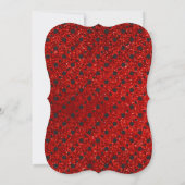 Invitation Fancy Parties scintillant rouge Tuxedo Bachelor Pa (Dos)
