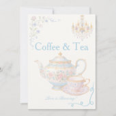 Invitation Fancy  Regency Coffee & Tea Love is Brewing Sign (Devant)