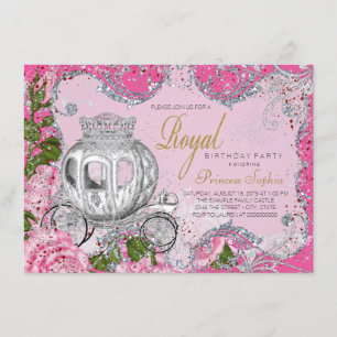 Invitation Fancy Royal Princess Anniversaire