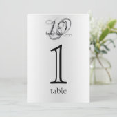 Invitation Fancy Tin 10th Anniversary Numéro de tableau (Debout devant)