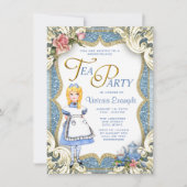 Invitation Fancy Wonderland Tea Party (Devant)