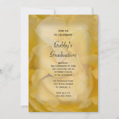 Invitation Fancy Yellow Rose Graduation Party (Devant)