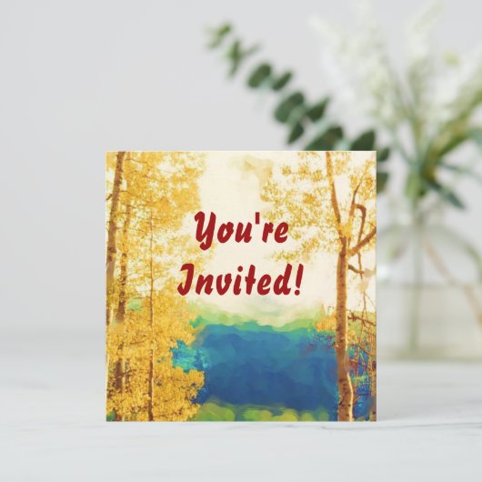 Invitation fanée de trembles (Debout devant)